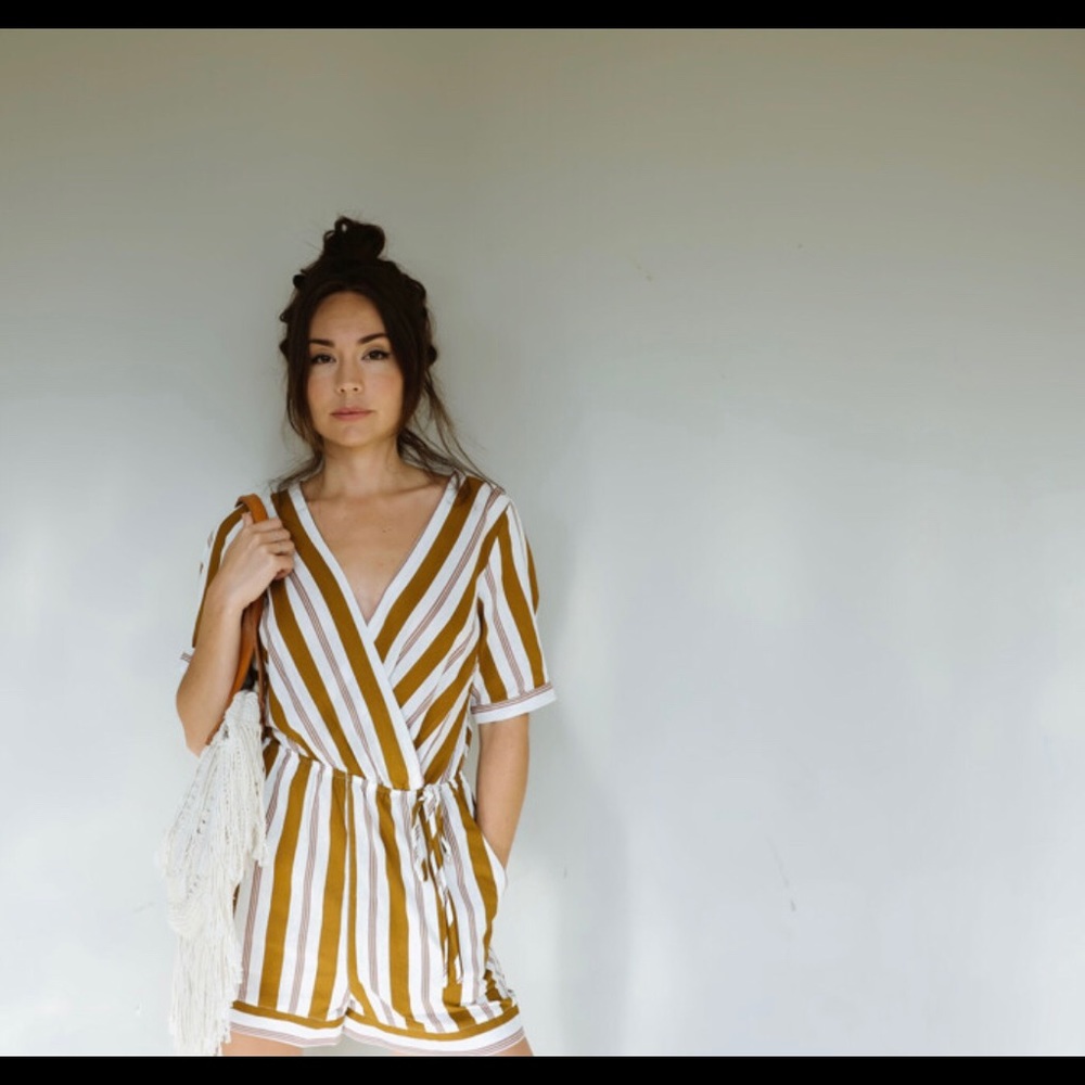 CHARLIE STRIPED ROMPER - Picture 4 of 5